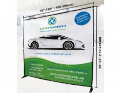 Large format banner stand